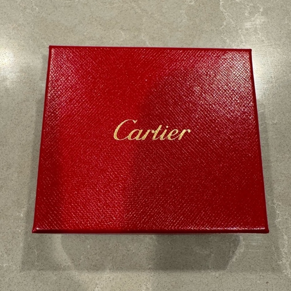 Cartier small empty box card holder box case